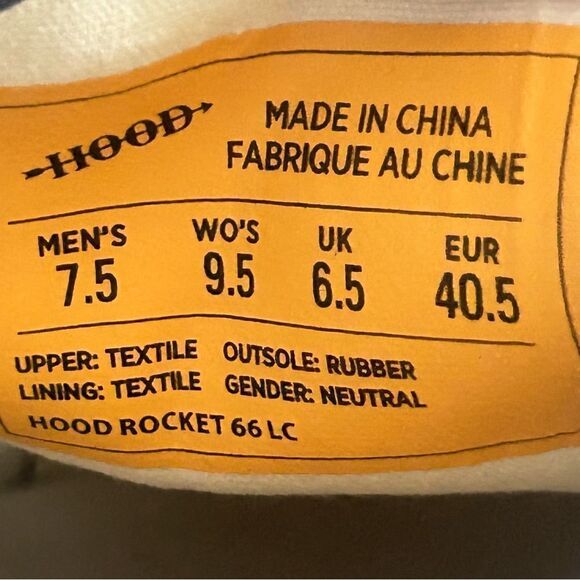 NEW Hood Rocket 66 LC Shoes Lace Up Sneakers Blue Size Womens 9.5 Mens 7.5 - Picture 8 of 8